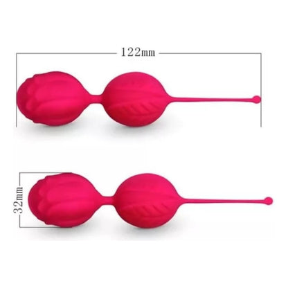 Bola China Con Forma De Flor Silicona Ejercitador Kegel